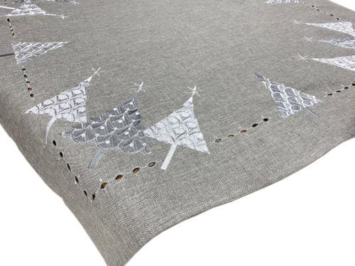 Obrus Świąteczny 85x85 cm Choinki 2 gat