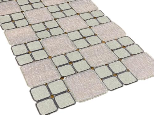 Bieżnik 40x140 cm Kocke szary