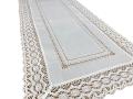 Bieżnik z koronką 60x120 cm rustykalny