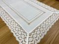 Bieżnik z koronką 50x100 cm rustykalny