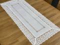 Bieżnik z koronką 40x90 cm rustykalny