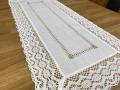 Bieżnik z koronką 40x90 cm rustykalny