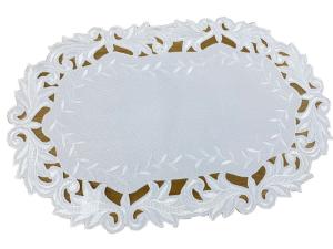 Serwetka haftowana 30x45 cm klasyczna biała