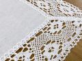 Serwetka z koronką 40x40 cm biała Emilia