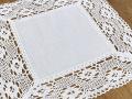 Serwetka z koronką 40x40 cm biała Emilia