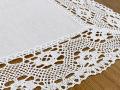 Bieżnik z koronką 40x90 cm biały Emilia