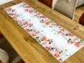 Bieżnik 40x140 cm z kwiecistym nadrukiem
