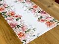 Bieżnik 40x140 cm z kwiecistym nadrukiem