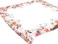 Obrus 85x85 cm z kwiecistym nadrukiem