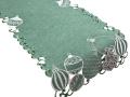 Bieżnik świąteczny 40x174 cm zielony bombki