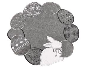 Serwetka wielkanocna śr. 30 cm szara