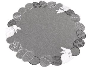 Serweta wielkanocna śr. 60 cm szara