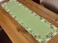 Bieżnik haftowany 40x140 cm zielony