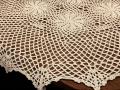 Obrus szydełkowy śr. 85 cm ecru okrągły