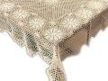 Obrus szydełkowy 140x220 cm ecru