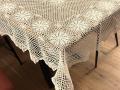 Obrus szydełkowy 140x220 cm ecru