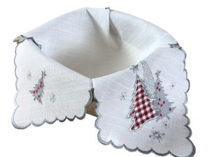 Serwetka do koszyka na pieczywo 45x45 cm – Świąteczne Choinki