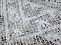 Obrus koronkowy 130×170 cm ręcznie szydełkowany biały