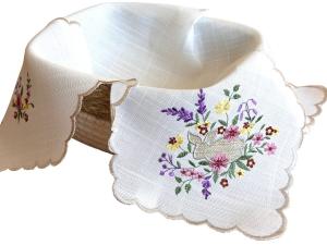 Serwetka do koszyka na pieczywo 45x45 cm wielkanocna