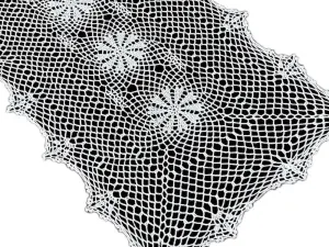 Bieżnik szydełkowy 50x140 cm biały