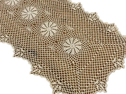 Bieżnik szydełkowy 50x140 cm ecru