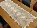 Bieżnik szydełkowy 50x140 cm ecru