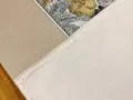 Bieżnik dekoracyjny Flora 50x100 cm beżowy z pasem liści