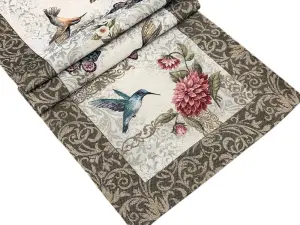 Bieżnik gobelinowy 45x140 cm Kolibry i Motyle