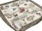 Obrus gobelinowy 100x100 cm Kolibry i Motyle
