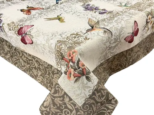 Obrus gobelinowy 140x180 cm Kolibry i Motyle