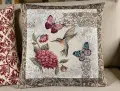 Poszewka gobelinowa 45x45 cm Kolibry i Motyle
