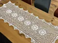 Bieżnik szydełkowy 50x140 cm biały