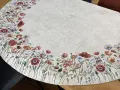 Obrus gobelinowy okrągły śr. 140 cm Maki i Polne Kwiaty