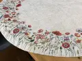 Obrus gobelinowy okrągły śr. 140 cm Maki i Polne Kwiaty