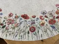 Obrus gobelinowy okrągły śr. 140 cm Maki i Polne Kwiaty