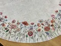 Obrus gobelinowy okrągły śr. 140 cm Maki i Polne Kwiaty