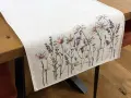 Bieżnik gobelinowy 45x140 cm Margerytki i Lawenda