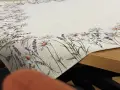Obrus gobelinowy 100x100 cm Margerytki i Lawenda