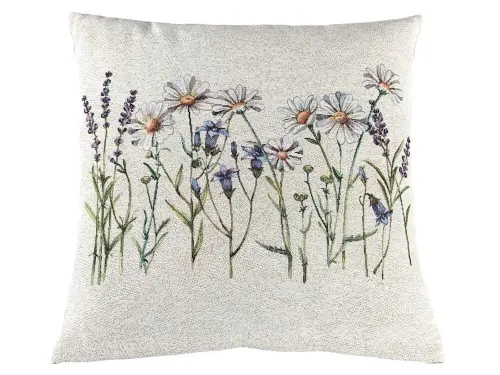 Poszewka gobelinowa 45x45 cm Margerytki i Lawenda