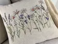 Poszewka gobelinowa 45x45 cm Margerytki i Lawenda