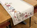 Bieżnik gobelinowy 45x140 cm w kwiaty i ptaki
