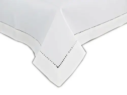 Obrus z mereżką 150x240 cm biały