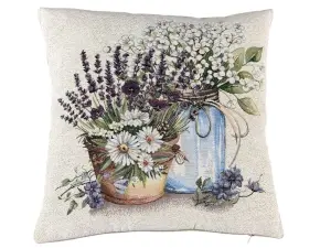 Poszewka gobelinowa 45x45 cm Lawenda Wazon