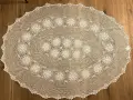 Obrus szydełkowy 140x210 cm owalny ecru
