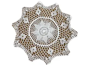Serwetka szydełkowa śr. 30 cm biała okrągła