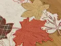 Bieżnik 40x85 cm Liście z lnem
