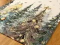 Bieżnik świąteczny gobelinowy 40x100 cm w choinki