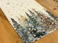 Bieżnik świąteczny gobelinowy 45x180 cm w choinki