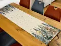 Bieżnik świąteczny gobelinowy 45x180 cm w choinki