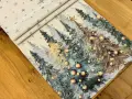 Bieżnik świąteczny gobelinowy 45x180 cm w choinki